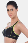 Triumph Padded Medium Impact Sports Bra- Black — thumbnail 2